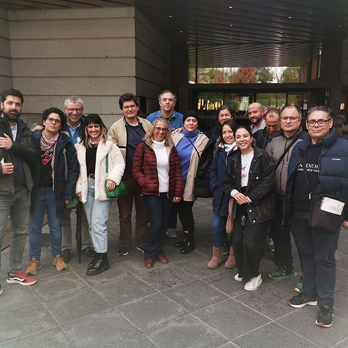 Usuarios y personal del Ceadac. invencibles en el Prado.