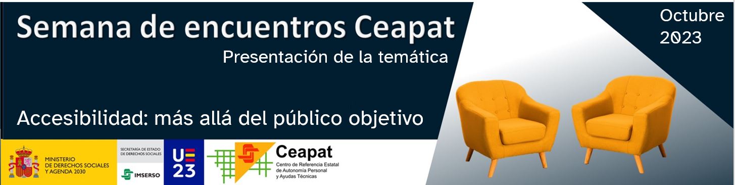 Cartel de la semana de encuentros del Ceapat.