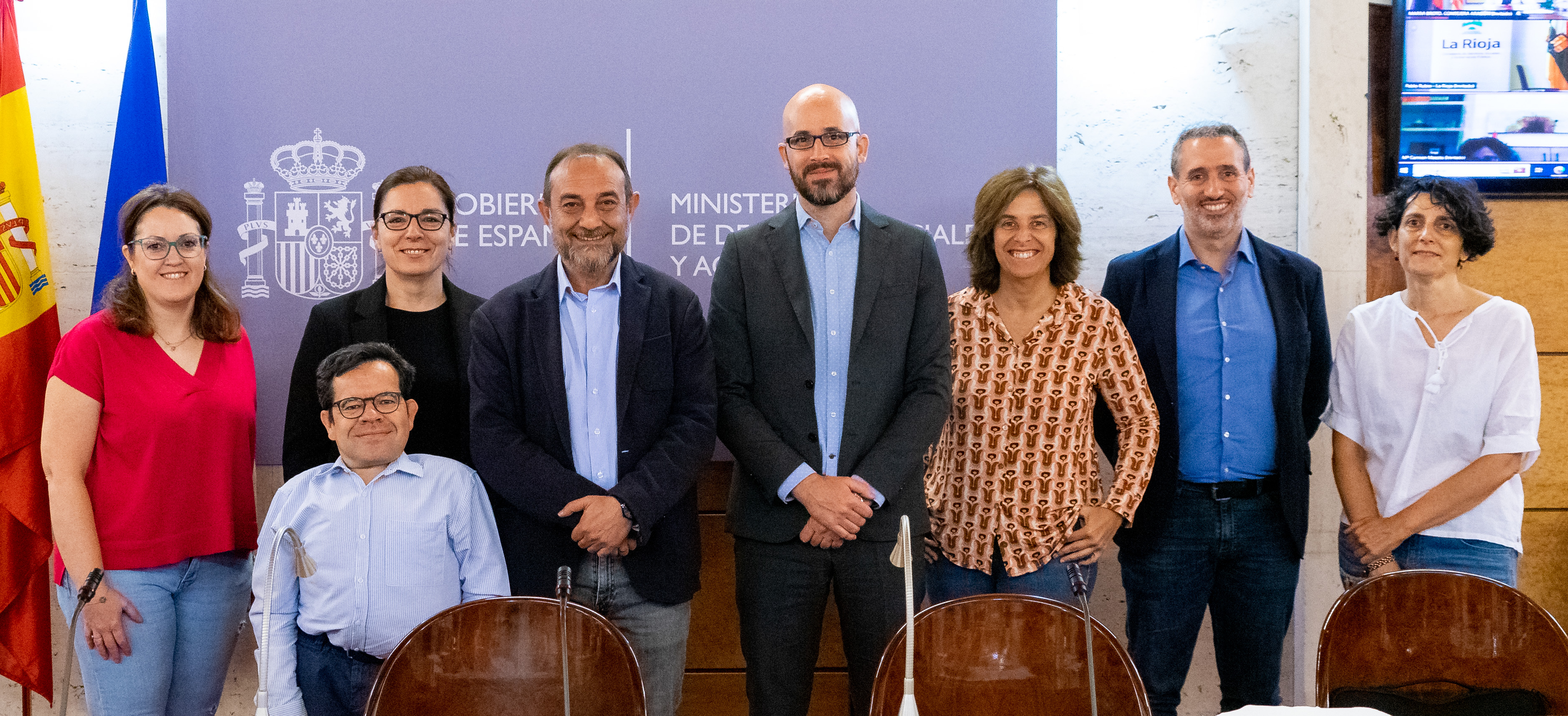 Participantes en la reunión extraordinaria del Consejo Territorial de Servicios Sociales y del SAAD