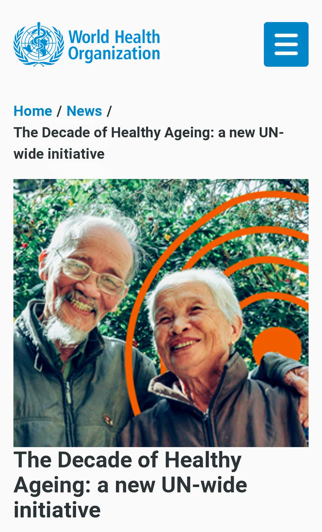 La Década del Envejecimiento Saludable (2021-2030)