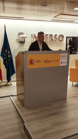 Inauguración del V Encuentro a cargo de Agustín Martínez, coordinador del Estudios del Imserso.